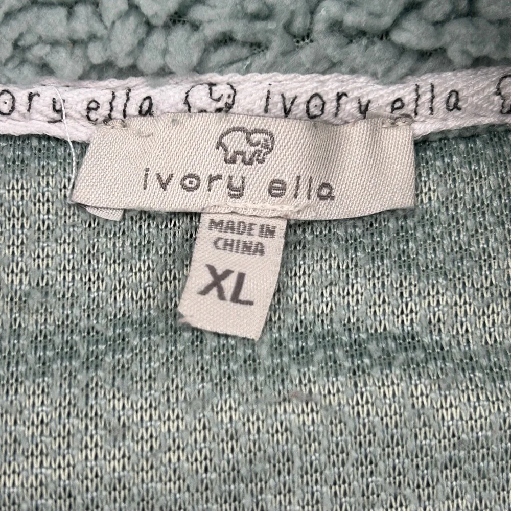 Ivory Ella Women’s Sherpa 1/4 Zip Pullover Size XL